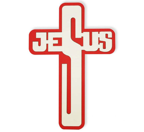 Cross Shape Jesus Wall Hanging